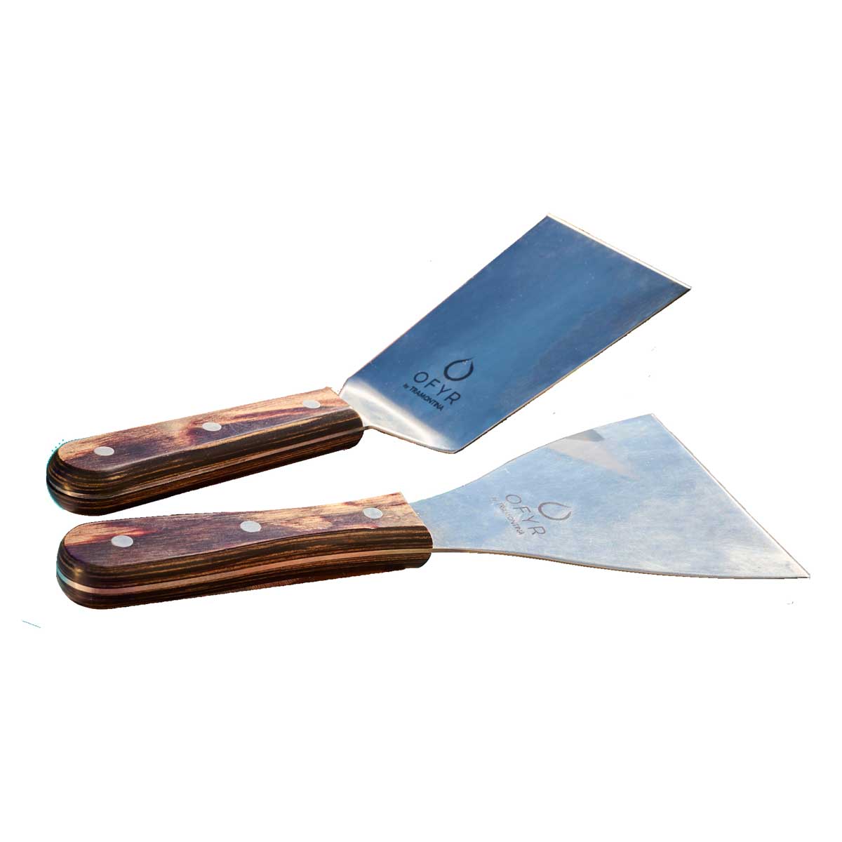 Grillspade-sett 2-delt rustfritt stål for feuerplatte - OFYR forfra