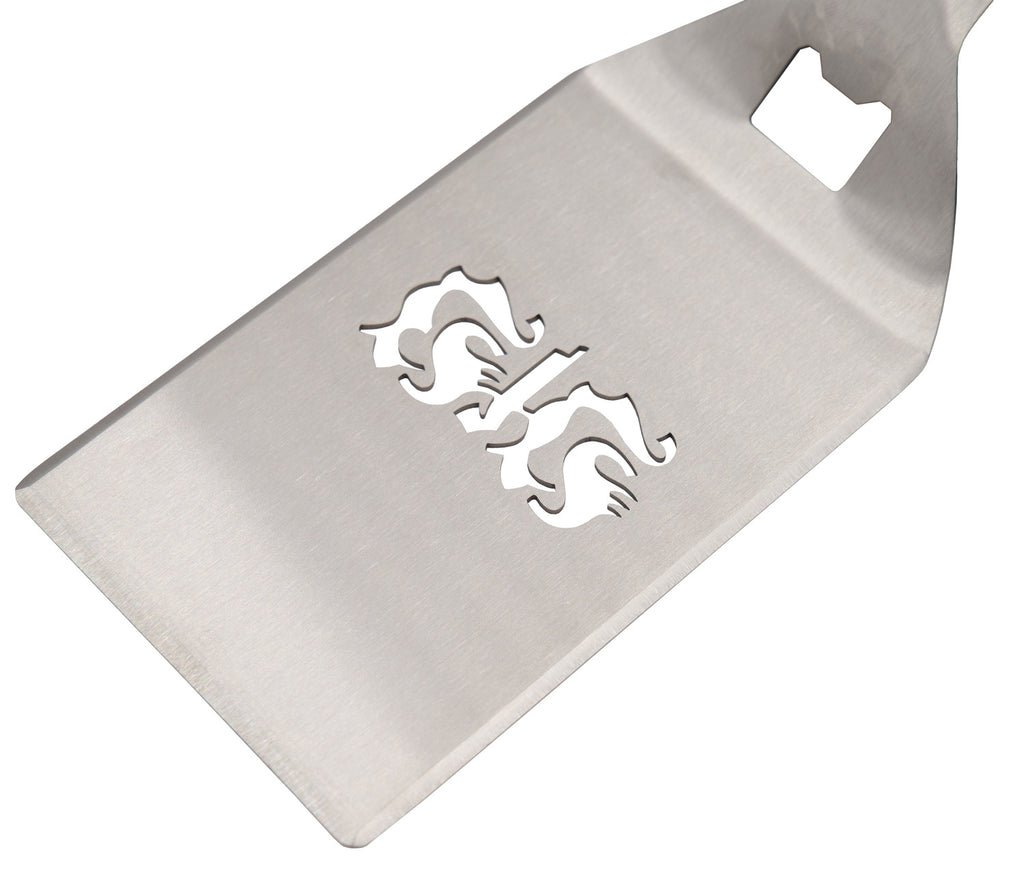 Detaljbilde av Grillspade VfB Stuttgart Edition rustfritt stål med flaskeåpner