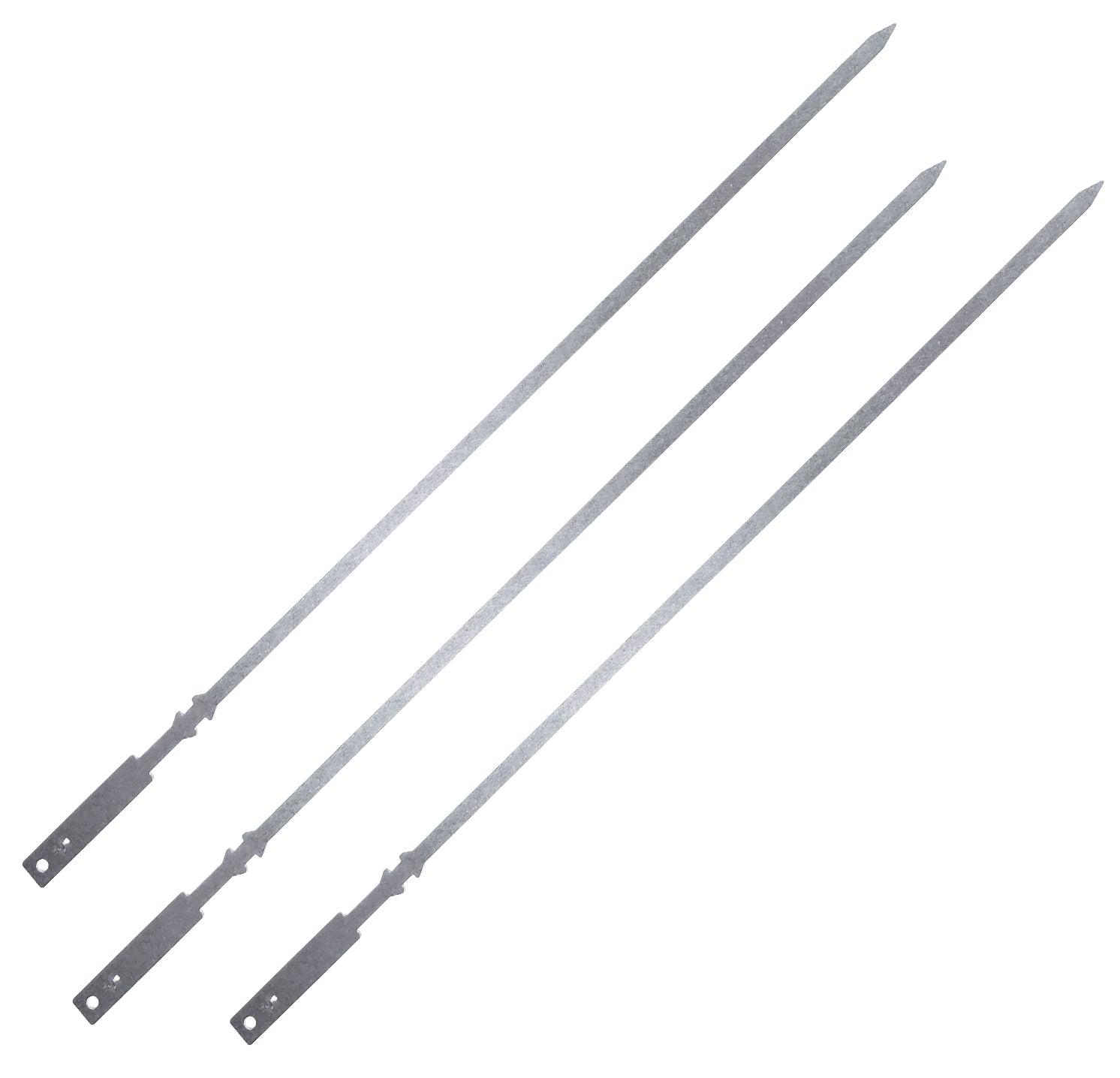Grillspyd 3-delt sett for grillbro 46 cm - Remundi forfra