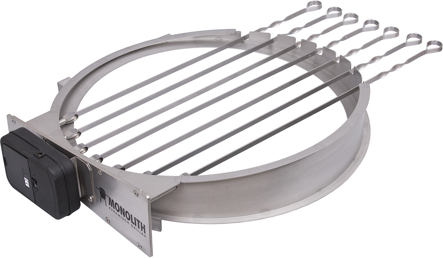 Grillspyd 67 cm rustfritt stål 7-delt sett Monolith bakside