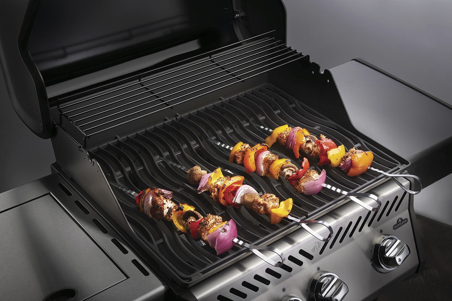 Detaljbilde av Grillspyd rustfritt stål 33,5 cm 8-delt sett - Napoleon