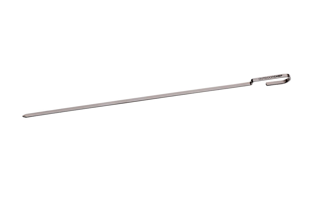 Grillspyd rustfritt stål 40 cm 4-pakk Outdoorchef bakside