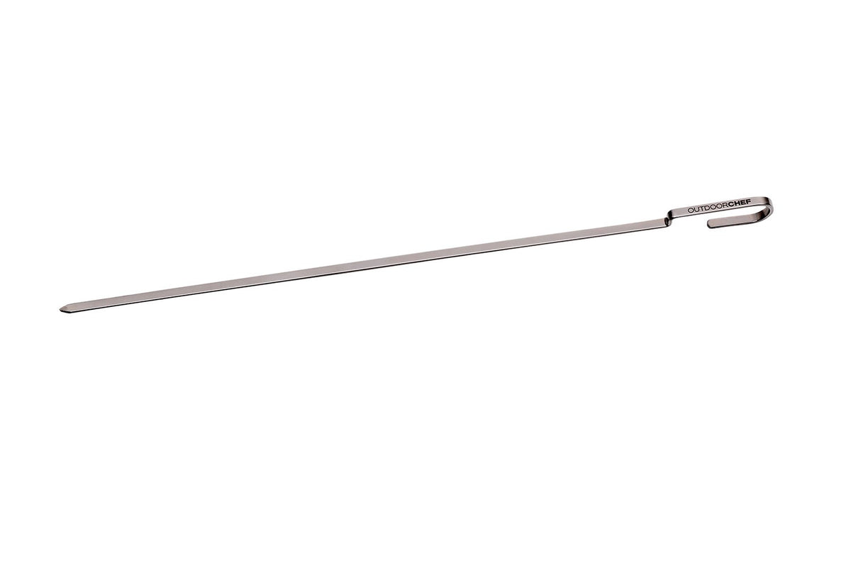 Grillspyd rustfritt stål 40 cm 4-pakk Outdoorchef bakside