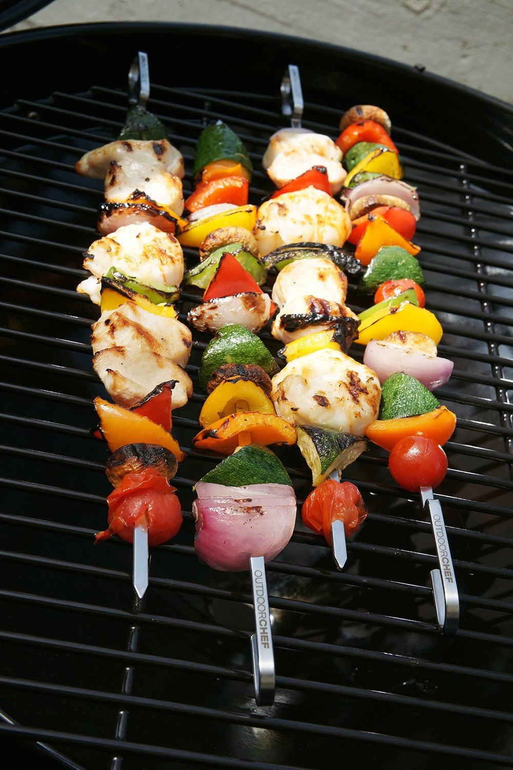 Detaljbilde av Grillspyd rustfritt stål 40 cm 4-pakk Outdoorchef