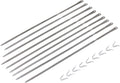Grillspyd rustfritt stål 75 cm 9-delt sett for rotisserie Monolith