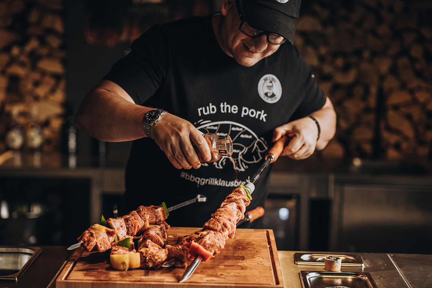 Grillspyd rustfritt stål 85 cm 10 mm for Churrasco - Moesta BBQ bakside