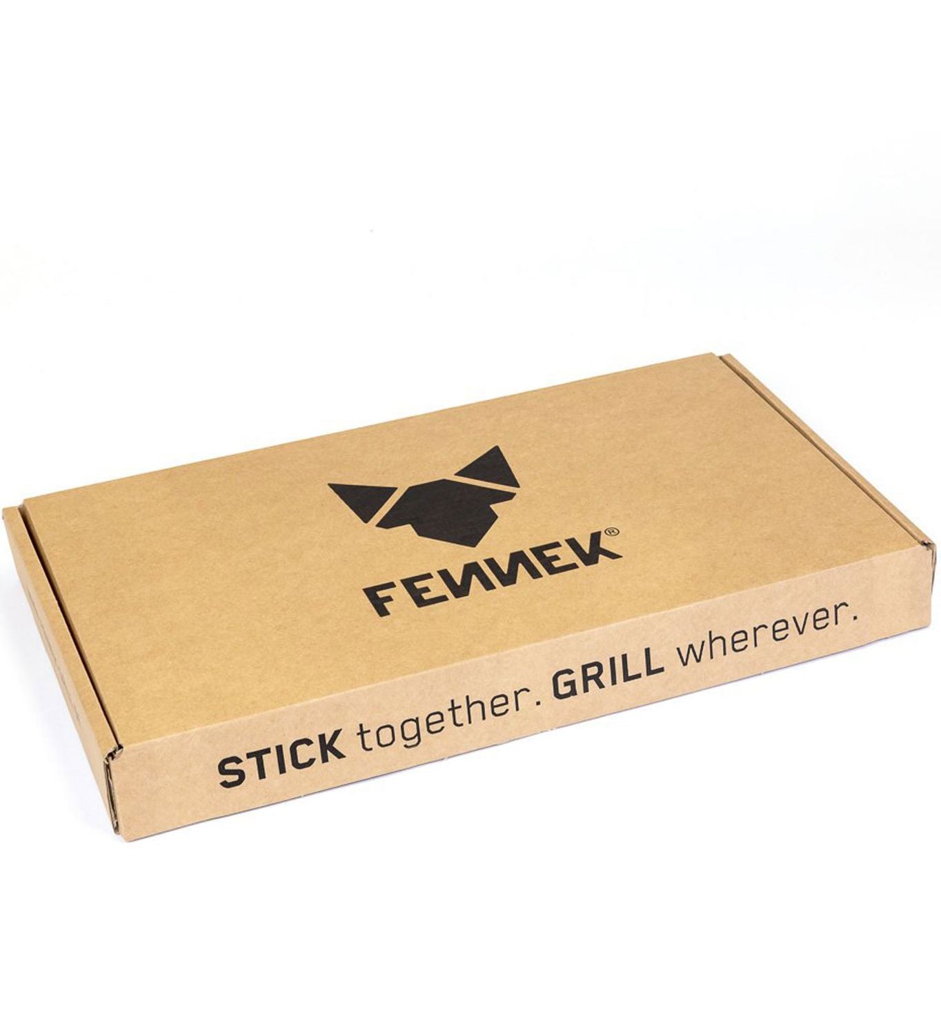 Grillspydholder-sett rustfritt stål for Fennek 2.0 bakside