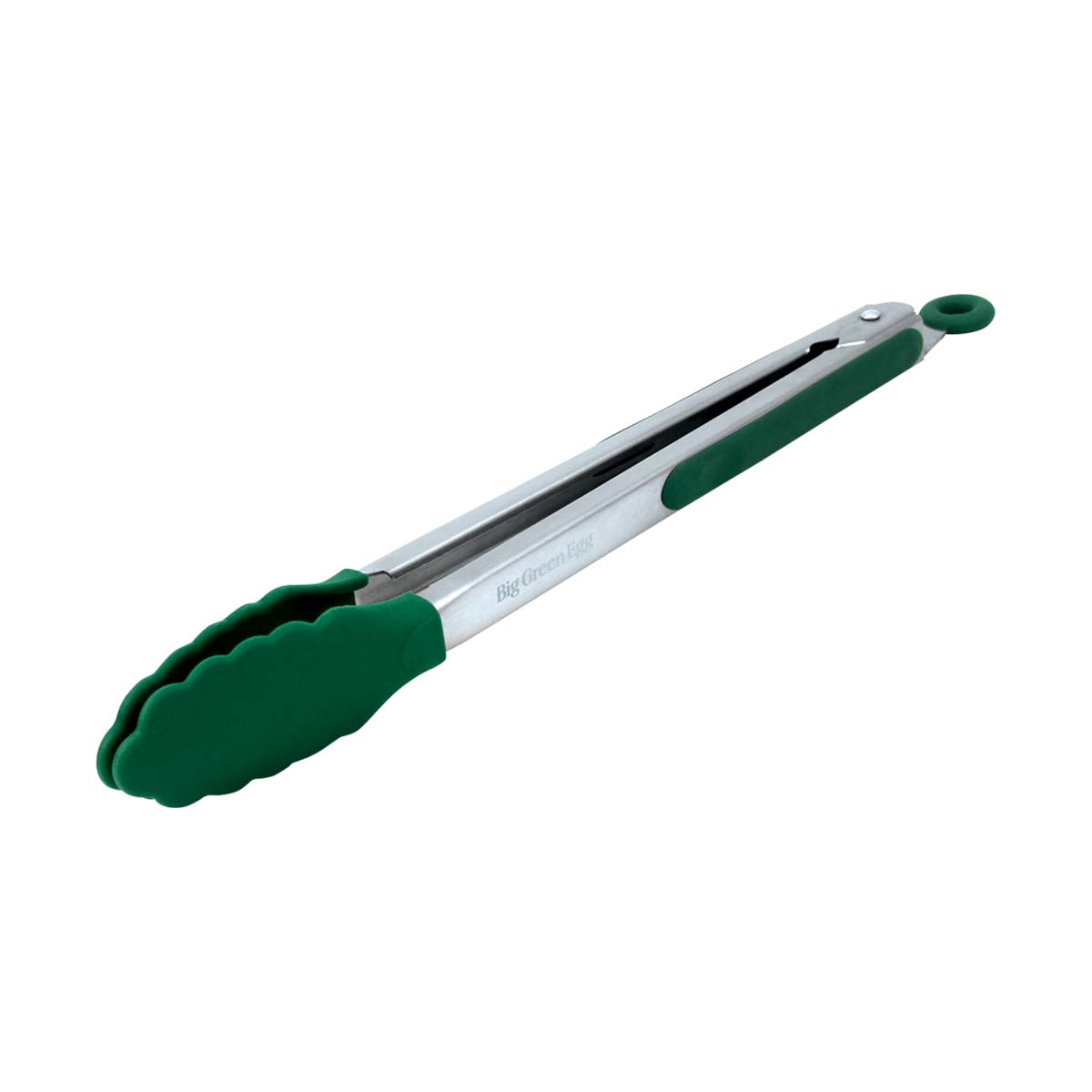 Grilltang 30 cm rustfritt stål silikon - Big Green Egg forfra