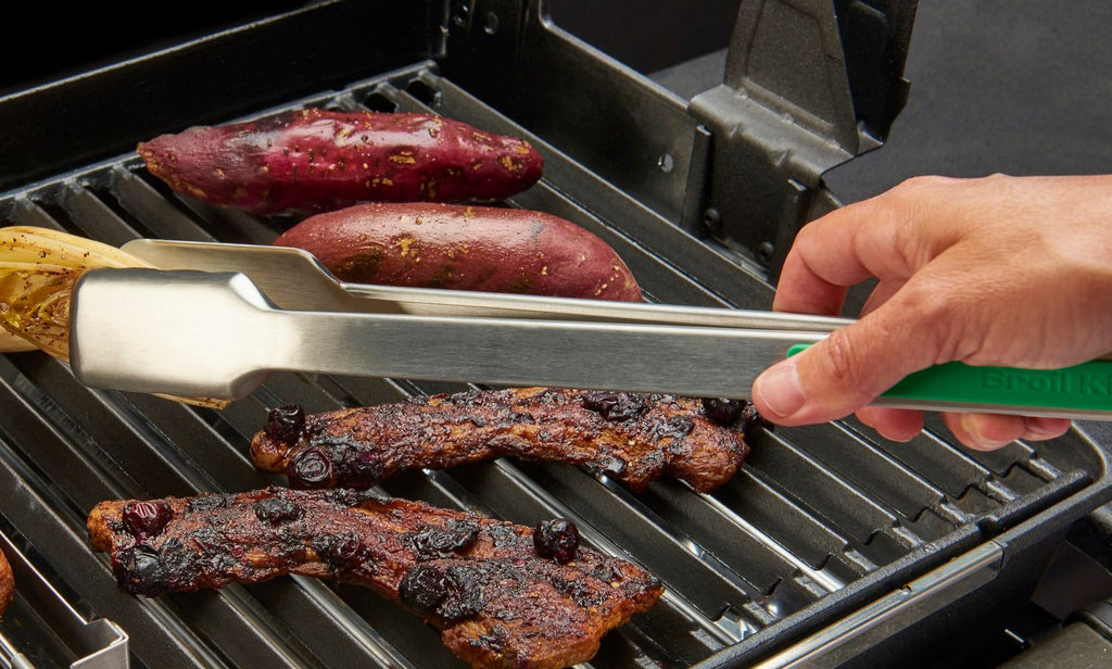Detalj av Softgrip-håndtak på Grilltang 45 cm rustfritt stål 3-pakk - Broil King