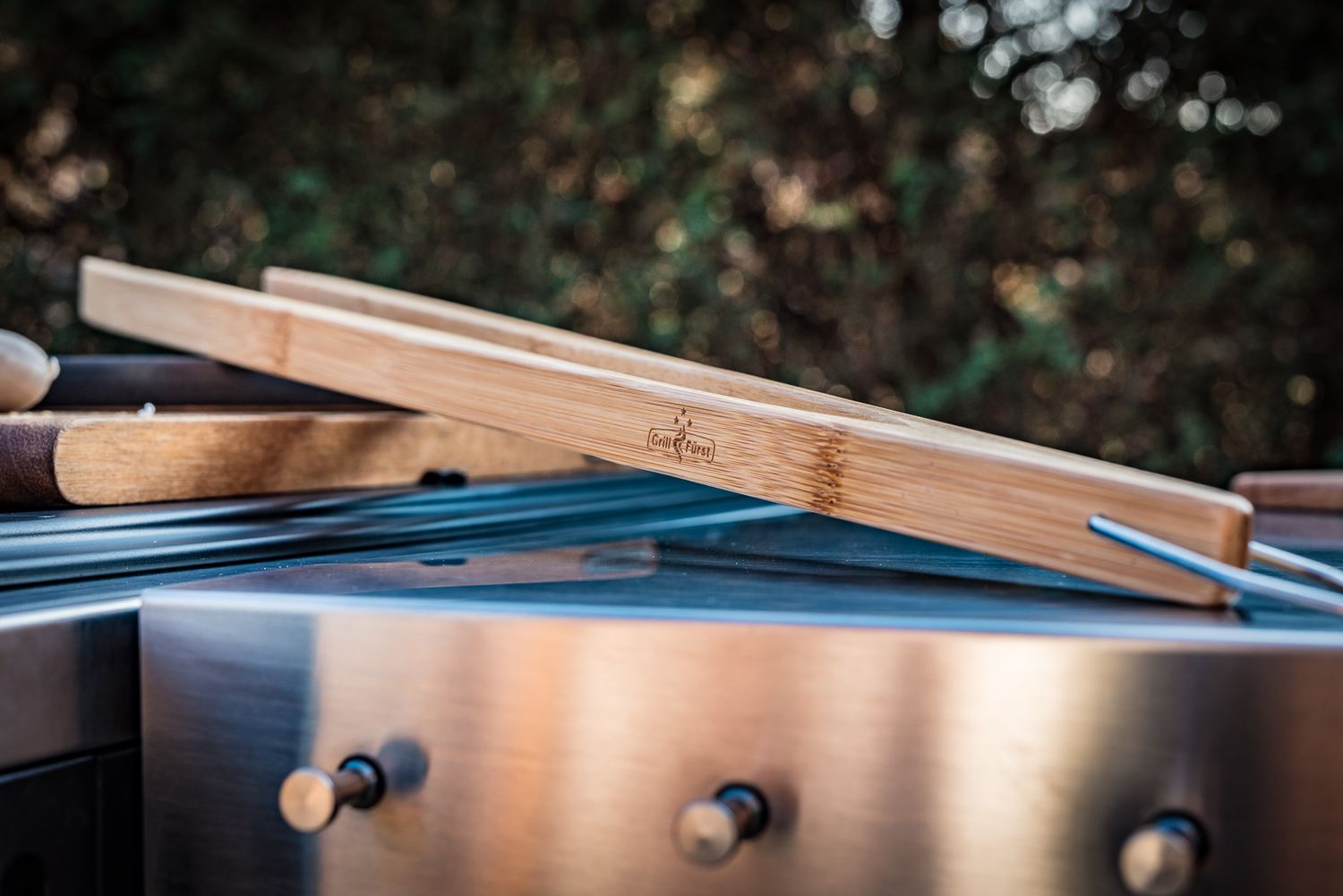 Grilltang 60 cm bambus - Grillfürst bakside