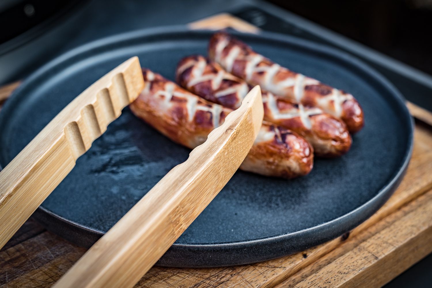 Pakking av Grilltang 60 cm bambus - Grillfürst