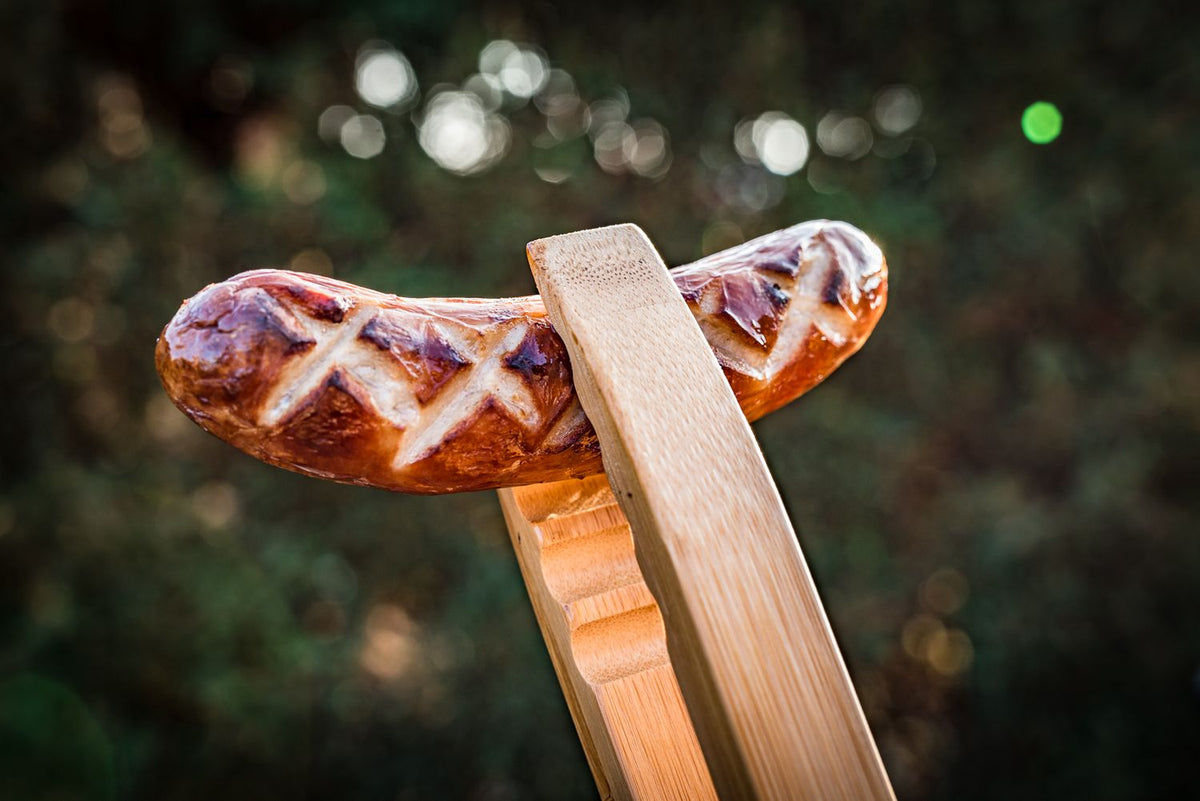 Grilltang 60 cm bambus - Grillfürst sideprofil