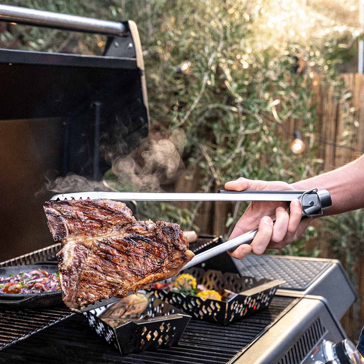 Grilltang BBQ+ 40 cm rustfritt stål bakside