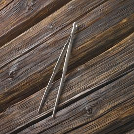 Grilltang spiss 31 cm rustfritt stål - Rösle nærbilde