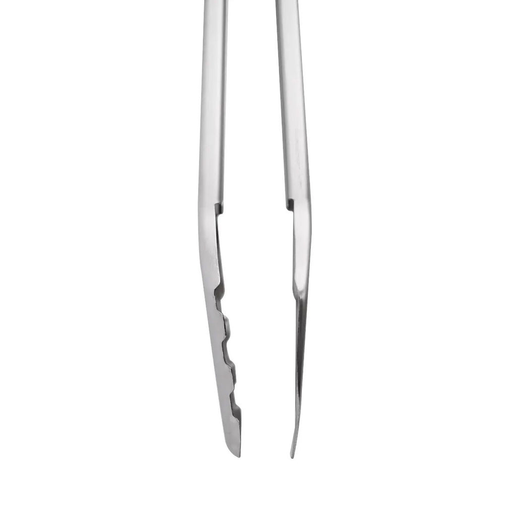 Bakside av Grilltang XL med firkantet hode 53 cm rustfritt stål