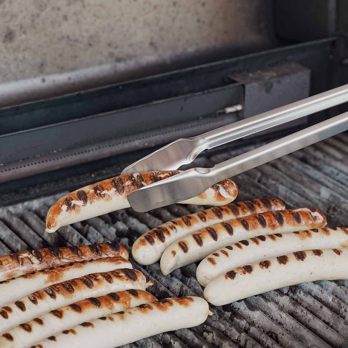 Nærbilde av silikongrep på Grilltang XL med firkantet hode