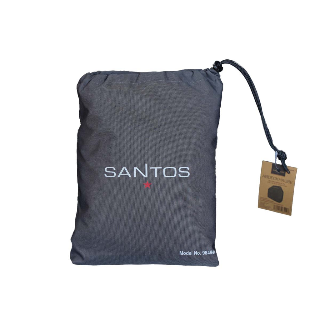 Grilltrekk 155,5 x 65 x 130 cm antrasitt - SANTOS montert på grill