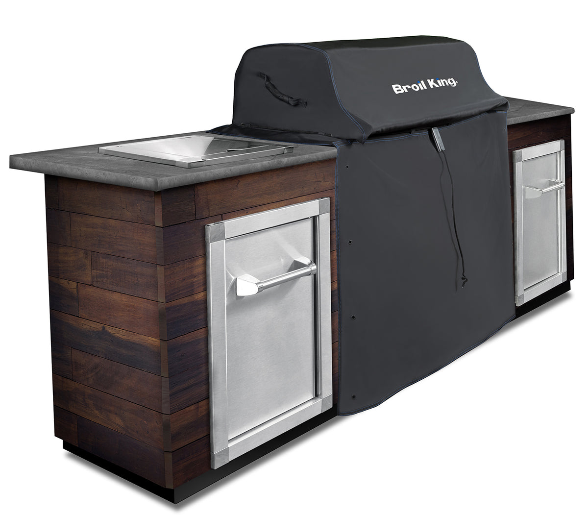 Grilltrekk for 500-serien innebygd gassgrill - Broil King montert på grill