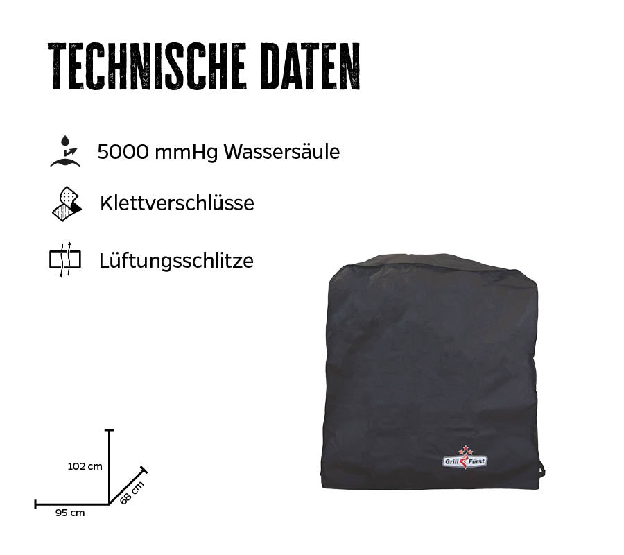 Grilltrekk 95x68x102 cm for Outdoorchef bakside