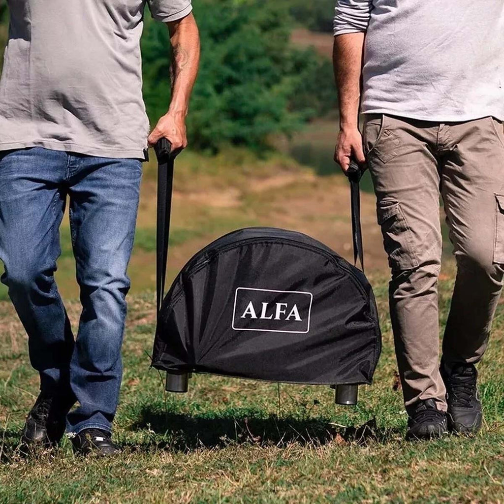 Grilltrekk for pizzaovn Moderno Portable - Alfa Forni bakside