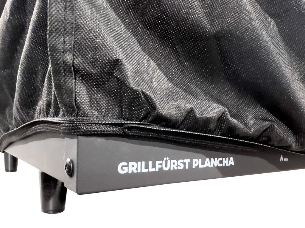 Grilltrekk for plancha grill - Grillfürst montert på grill