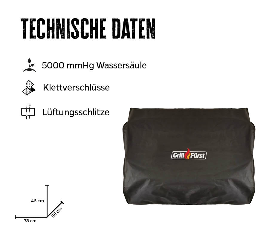 Bakside av Grilltrekk for Grillfürst G401/G490/G591 innebygd grill