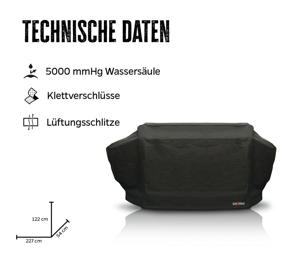 Grilltrekk for Independence P830 gassgrill - Grillfürst bakside