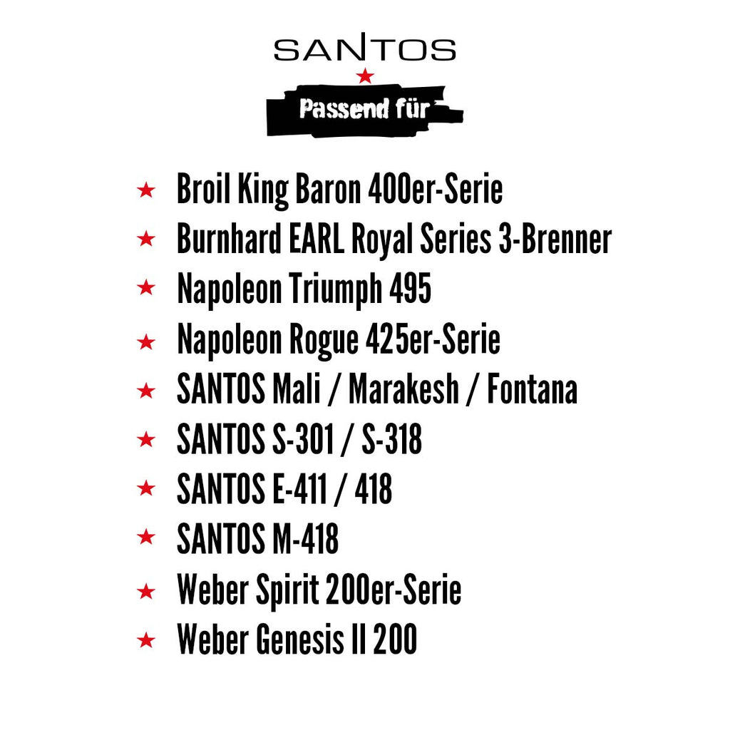 Grilltrekk PU-belagt 140 x 65 x 128 cm - SANTOS bakside