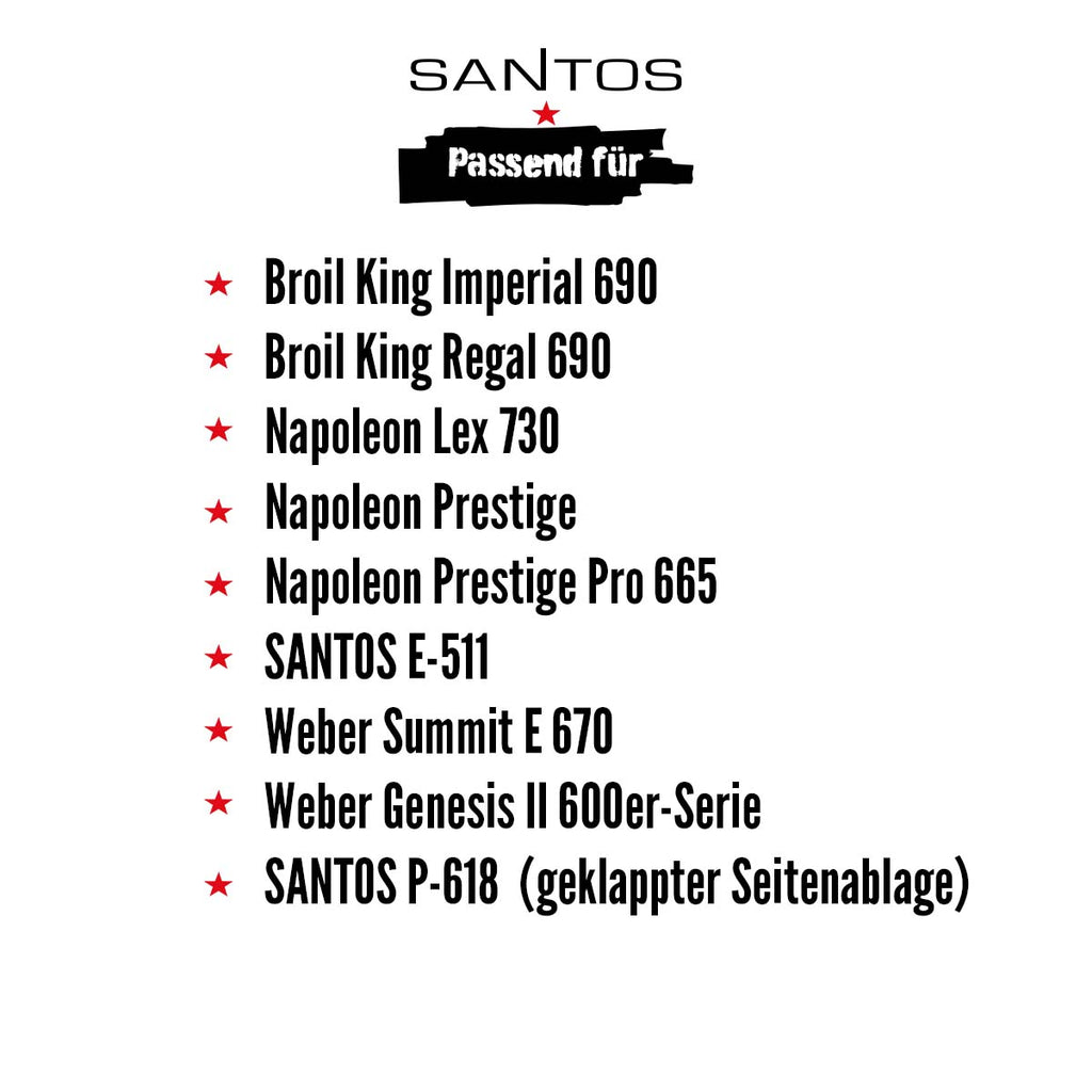 Grilltrekk PU-belagt 196 x 64 x 125 cm - SANTOS bakside