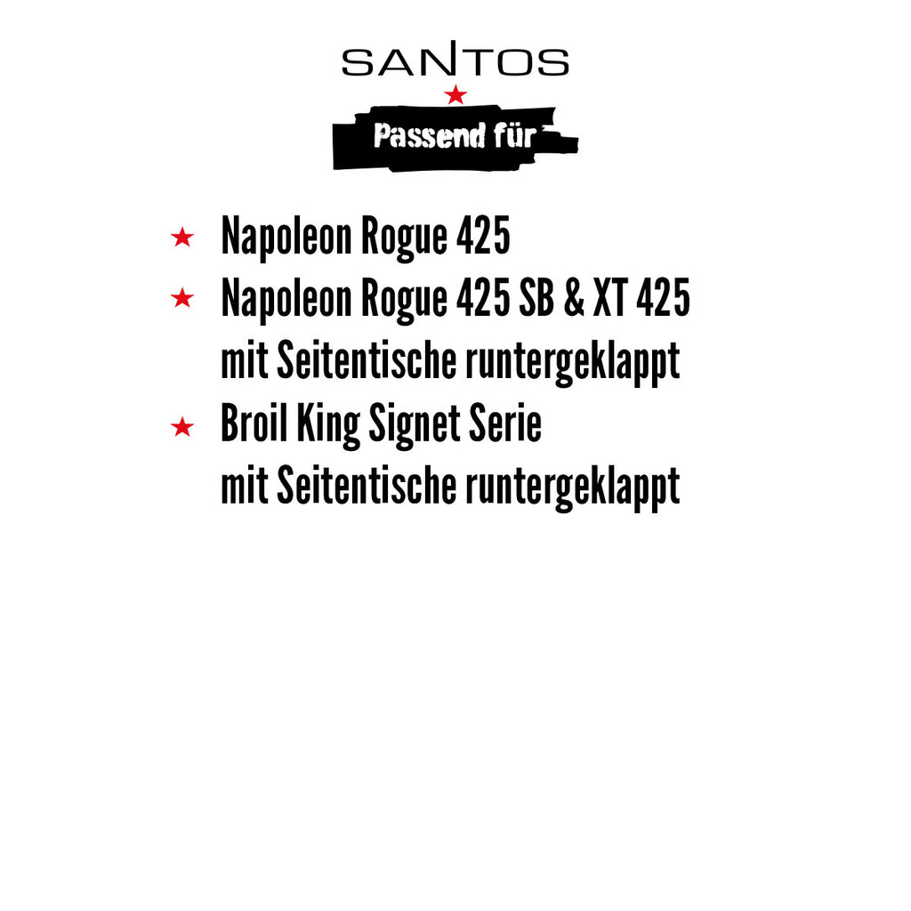 Grilltrekk PVC/polyester 102 x 50,8 x 89,5 cm - SANTOS bakside