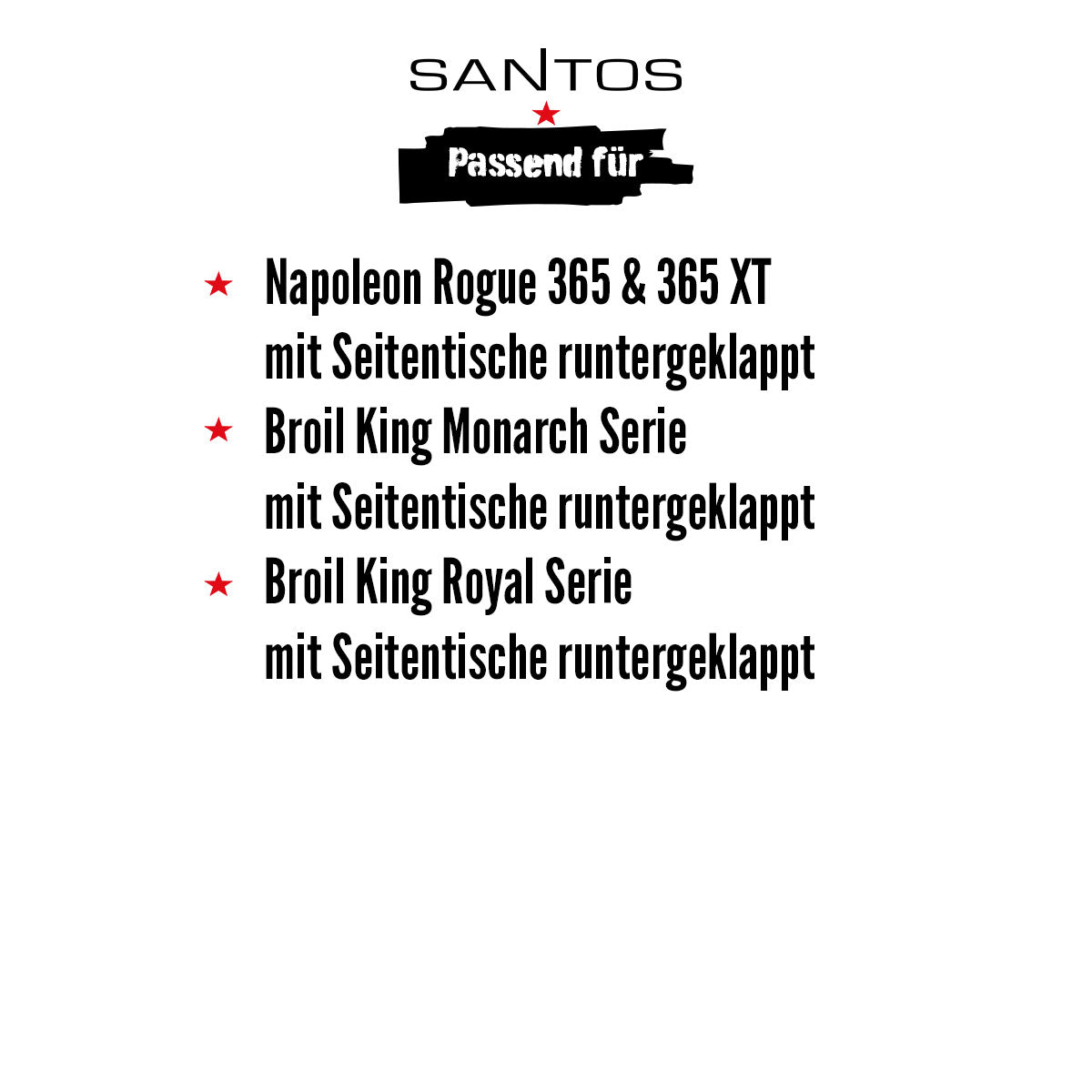 Bakside av Grilltrekk PVC/polyester 95x44,5x90 cm - SANTOS