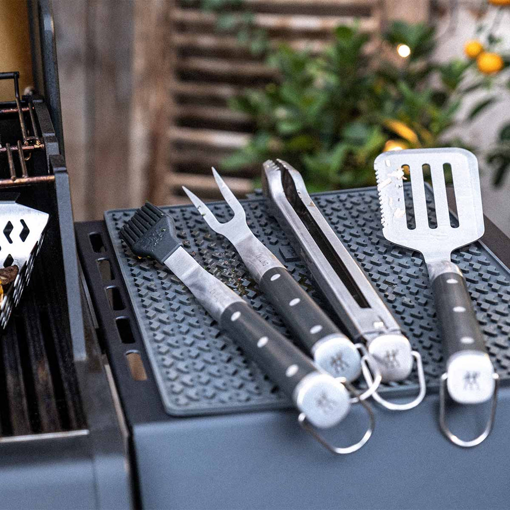 Grillverktøy sett BBQ+ 5-delt rustfritt stål - ZWILLING nærbilde av kjøttgaffel