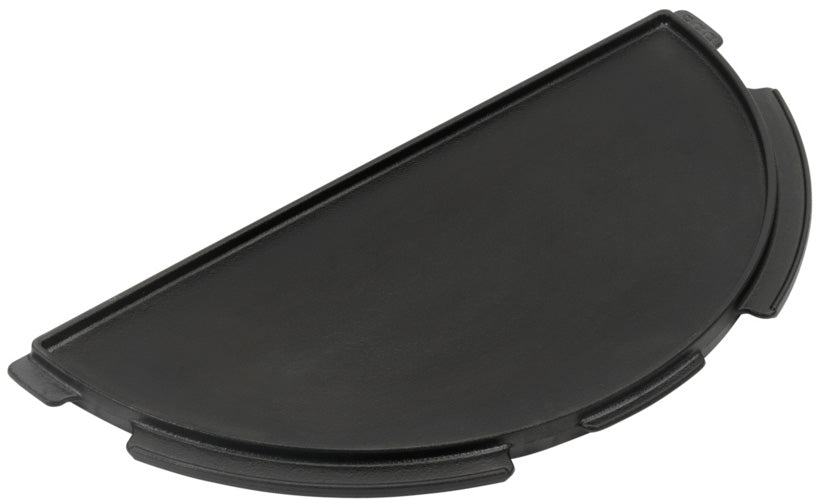 Halvrund grillplate støpejern Large - Big Green Egg forfra