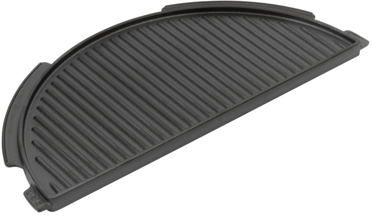Halvrund grillplate støpejern Large - Big Green Egg detalj av overflate