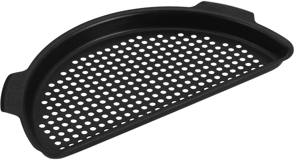 Halvrund perforert grillkurv Large - Big Green Egg forfra
