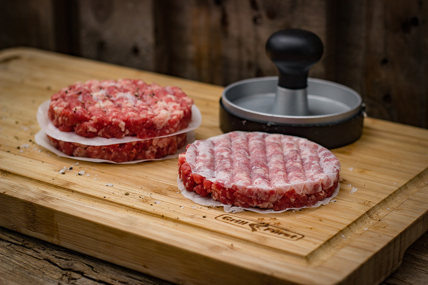 Hamburgerpapir 200 stk 11 cm - Grillfürst stablede ark