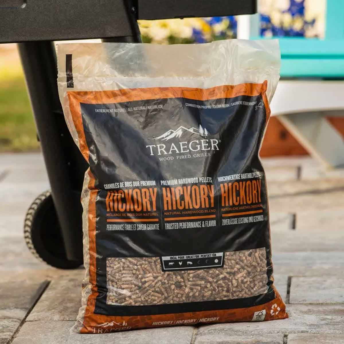 Hardtre pellets hickory 9 kg FSC - Traeger bakside