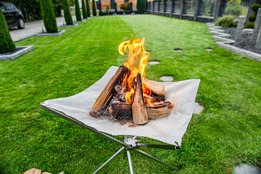High Fire bålnett rustfritt stål 60x60 cm - Fennek detalj av nett