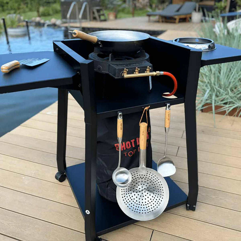 Hot Wok Comfort wok-bord for gassbrenner forfra