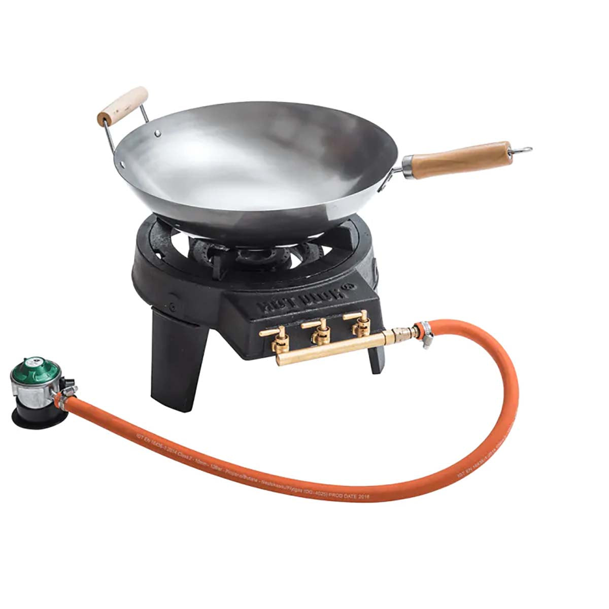 Hot Wok Pro gassbrenner støpejern 12 kW med wok bakside