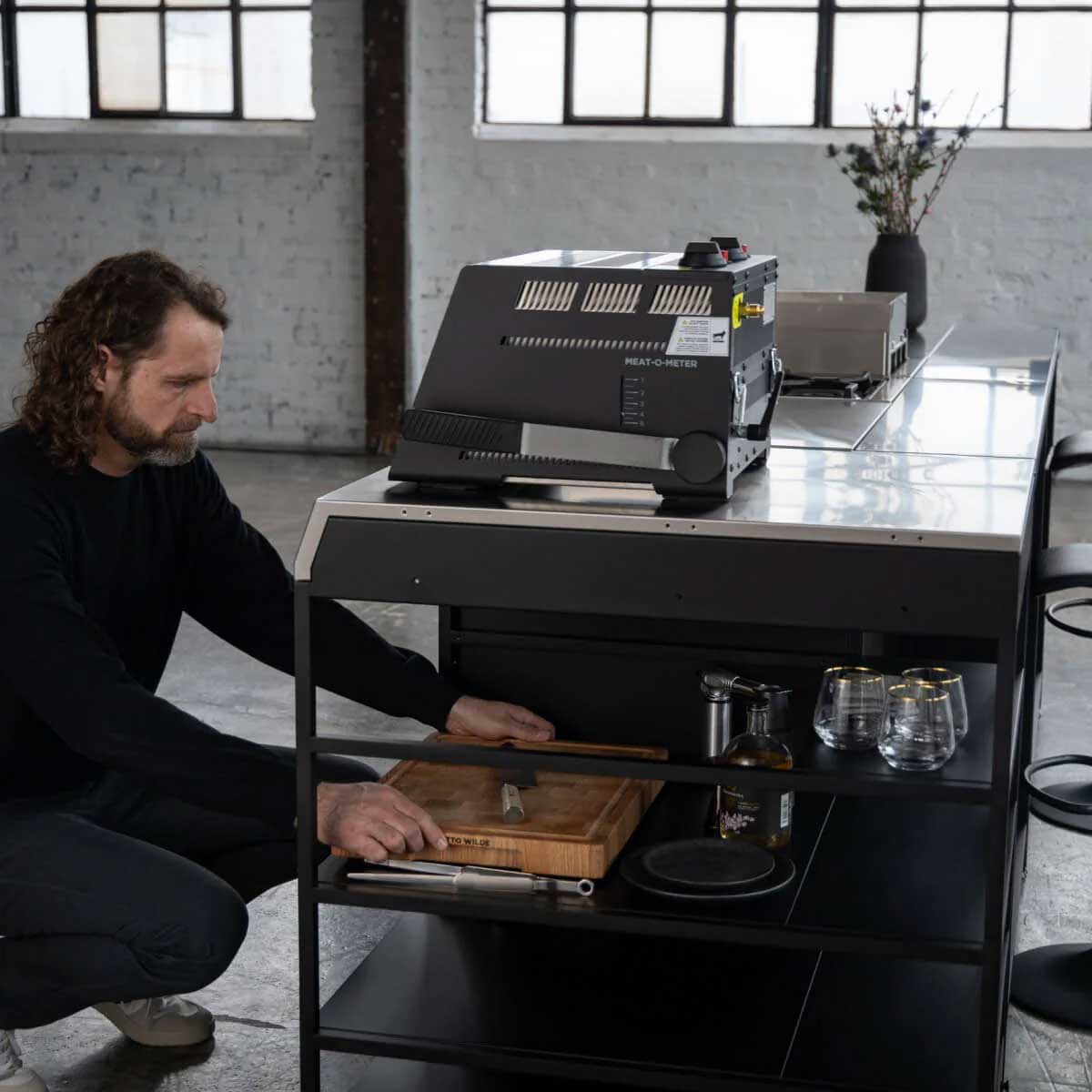 Hyllemodul R24 85 cm dybde for utekjøkken - Otto Wilde bakside