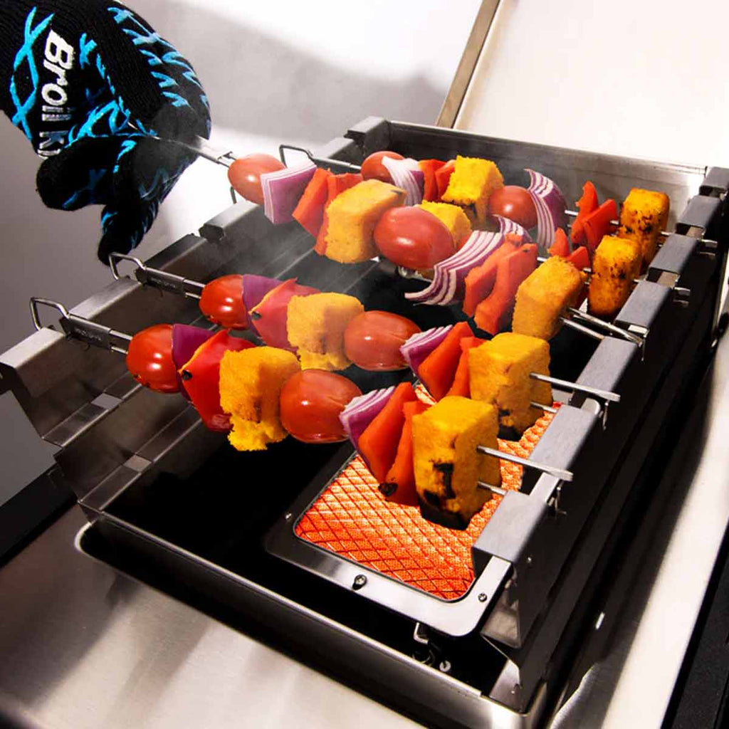 Montert Infrarød sidebrenner vindskjerm rustfritt stål Broil King på grill