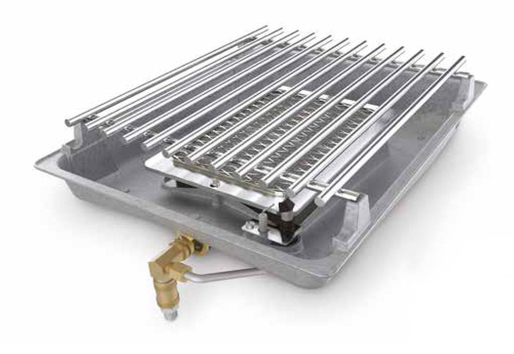 Infrarødt 800 °C brennersystem for gassgrill - Broil King forfra