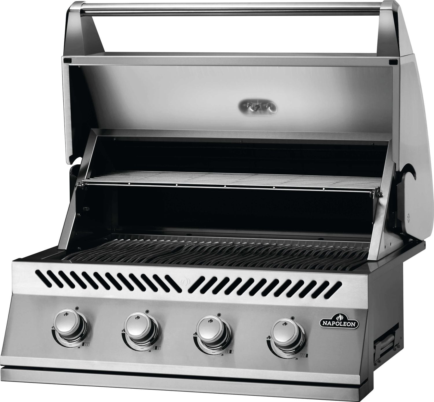 Oversikt over grillflate i Innebygd gassgrill 500-Series 32" BI32 rustfritt stål - Napoleon