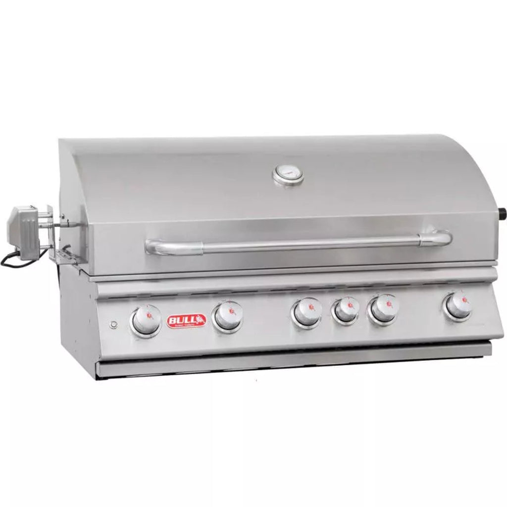Dreieknapper på Innebygd gassgrill Brahma 5 brennere rustfritt stål rotisserie