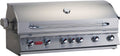 Innebygd gassgrill Diablo 6 brennere med bakbrenner og rotisserie - BULL forfra