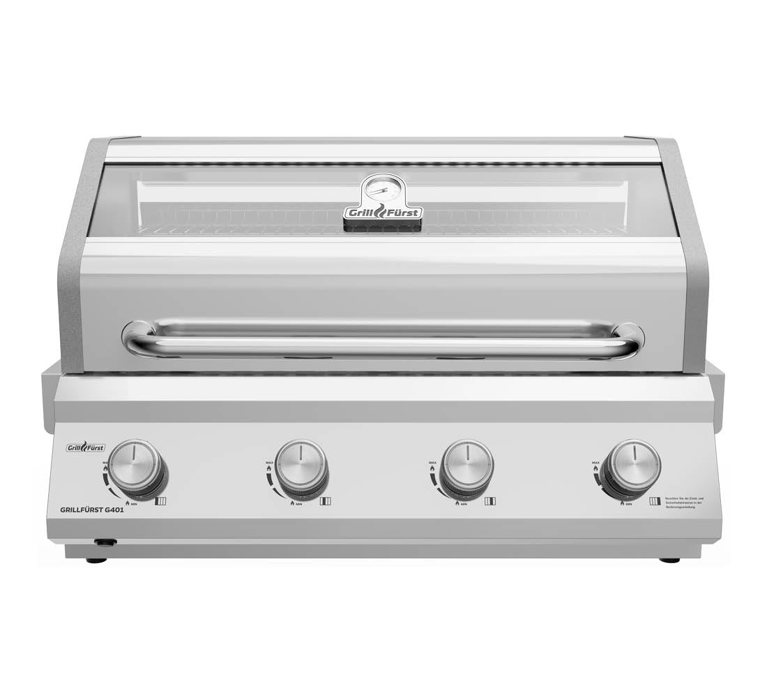 Innebygd gassgrill G401G 4 brennere støpejernsrist forside