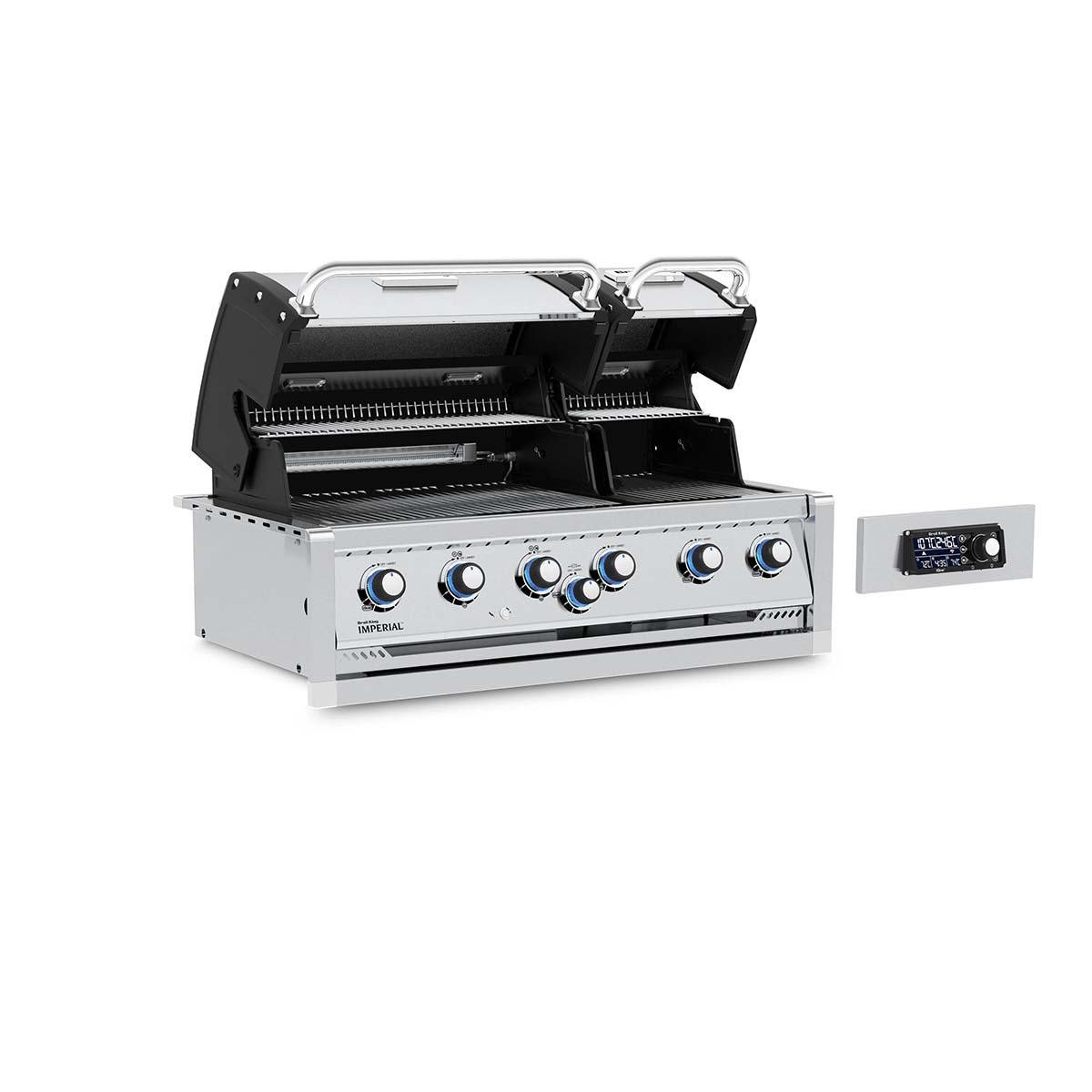 Detalj av brytere på Innebygd gassgrill Imperial QS 670 iQue 6 brennere - Broil King