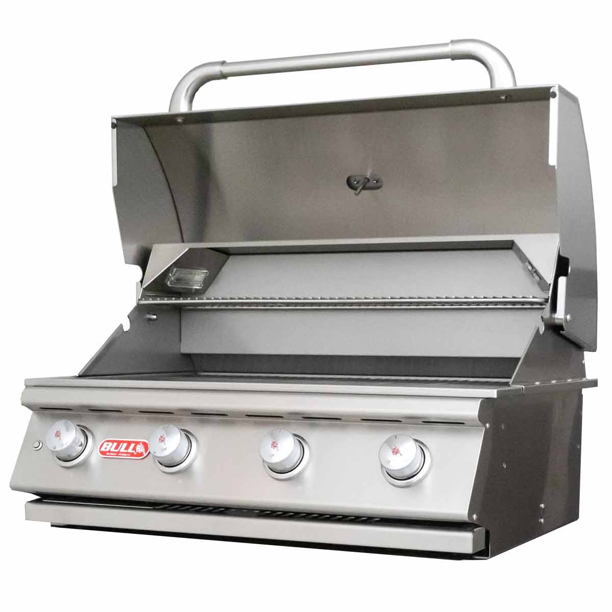 Montert Innebygd gassgrill Lonestar 4 brennere rustfritt stål - Bull i kjøkken