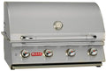 Innebygd gassgrill Lonestar Select 4 brennere rustfritt stål BULL forfra